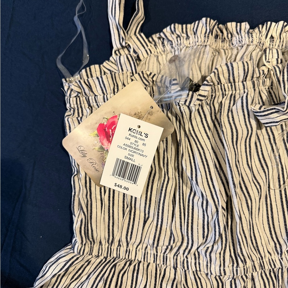 Kohl's Striped Jumpsuit